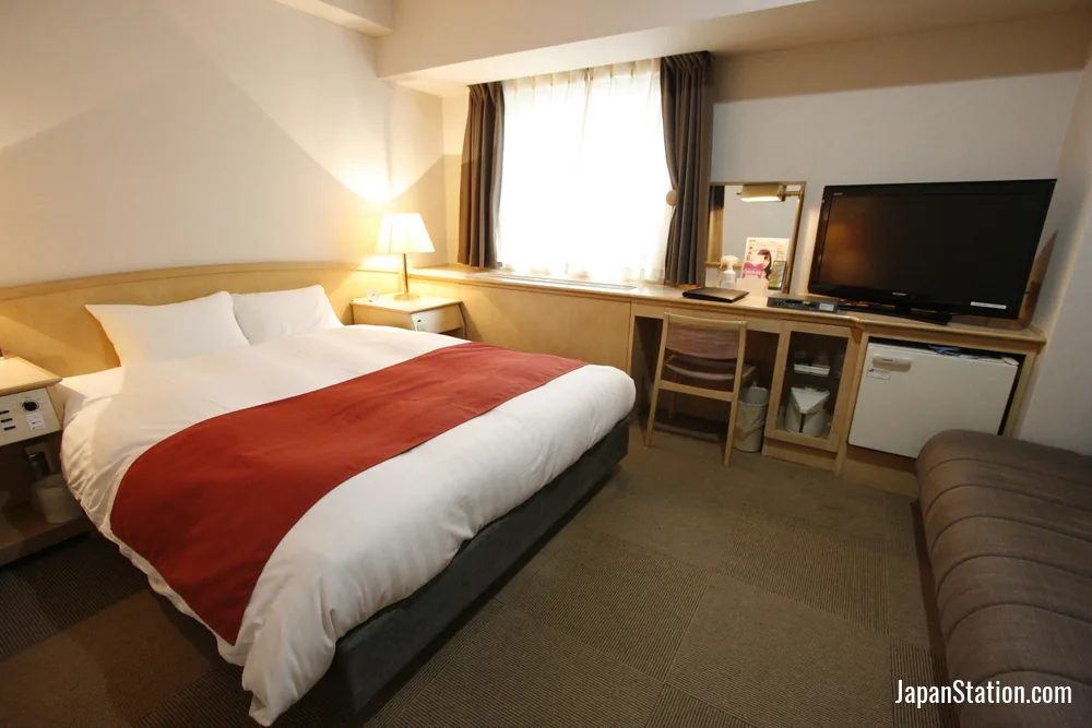 Guest room at Hotel Abest Meguro.