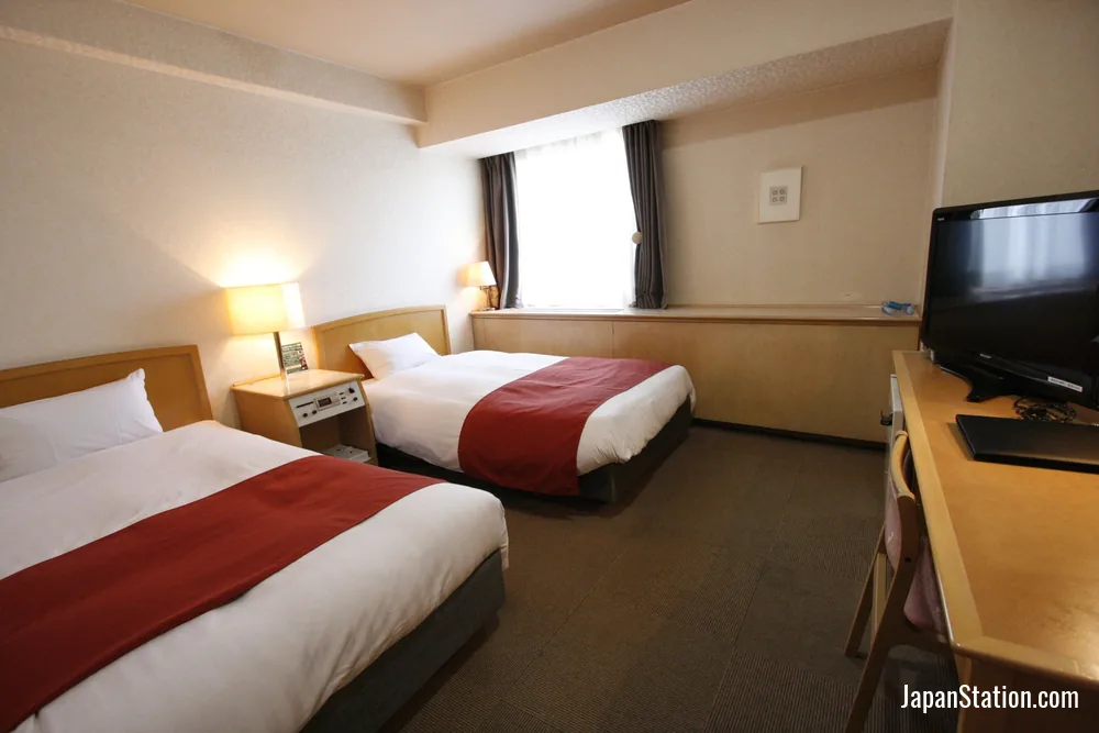 Guest room at Hotel Abest Meguro.