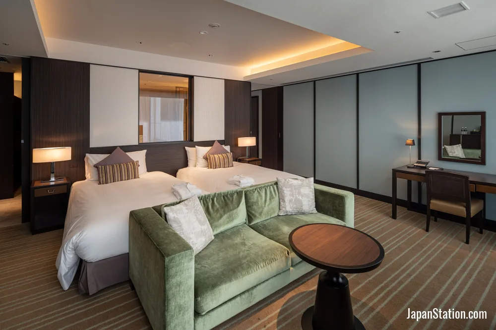 Guest room at Hotel Allamanda Aoyama.