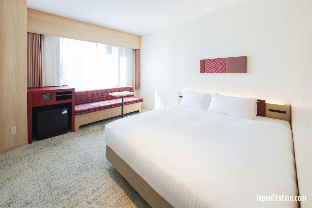 Guest room at Hotel Amanek Hida Takayama.