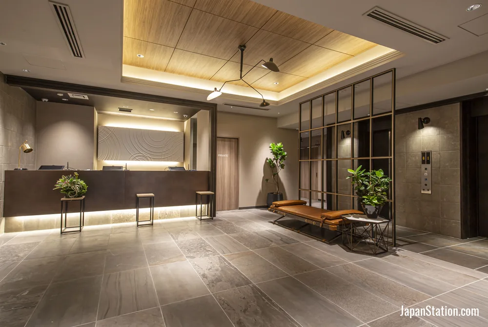Reception area at Hotel Amanek Kamata-Ekimae.