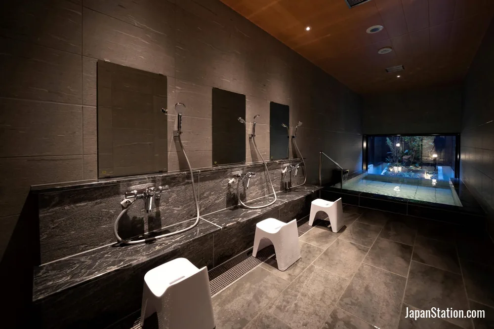 Public bath at hotel around TAKAYAMA.