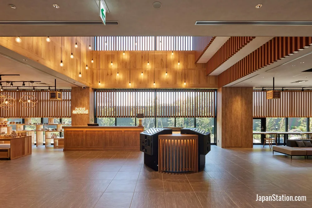 Reception area at hotel around TAKAYAMA.