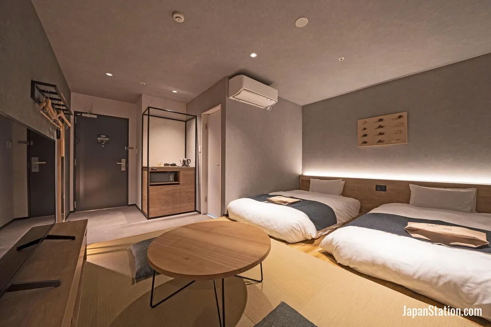 Guest room at hotel around TAKAYAMA.