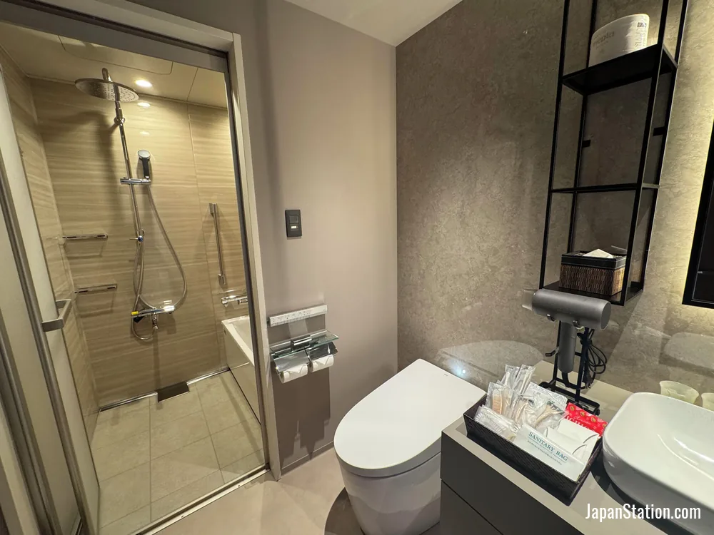 Bathroom in a guest room at Hotel Clio Court Hakata.
