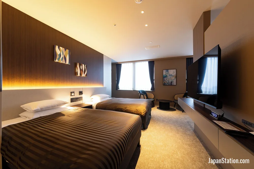Guest room at Hotel Clio Court Hakata.