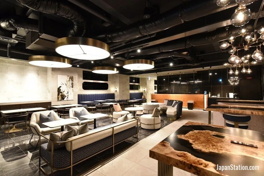 Lobby at Hotel Cordia Osaka Hommachi.