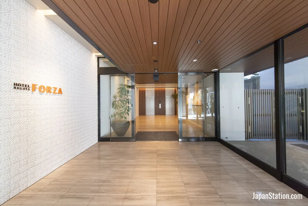 Entrance at Hotel Forza Nagoya Sakae.