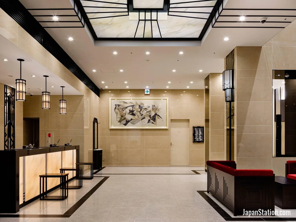 Lobby at HOTEL GEOMETIQ Osaka Umeda, an Ascend Collection Hotel.