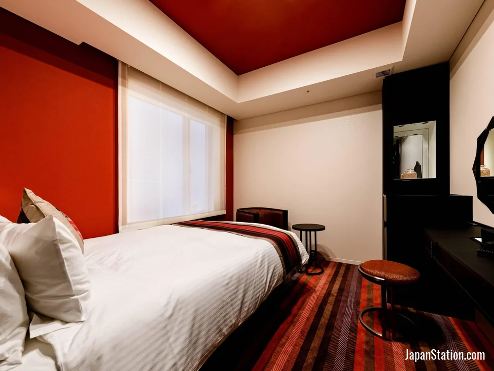 Guest room at HOTEL GEOMETIQ Osaka Umeda, an Ascend Collection Hotel.