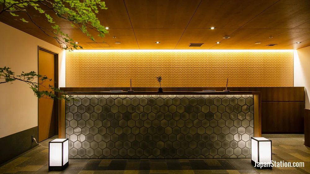 Reception area at Hotel Gracery Kyoto Sanjo.