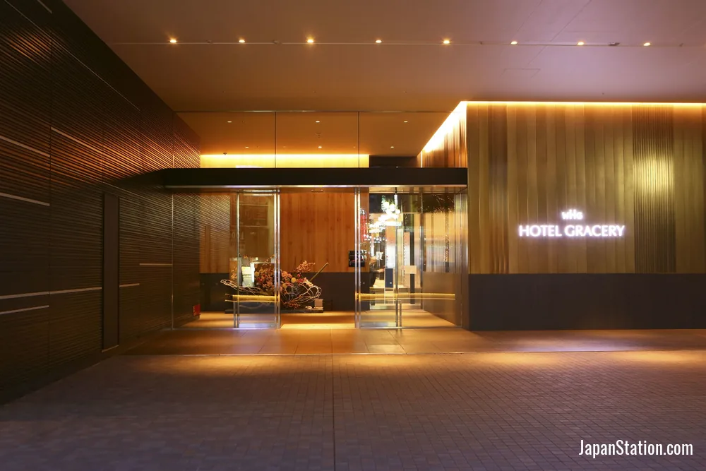 Entrance at Hotel Gracery Shinjuku.