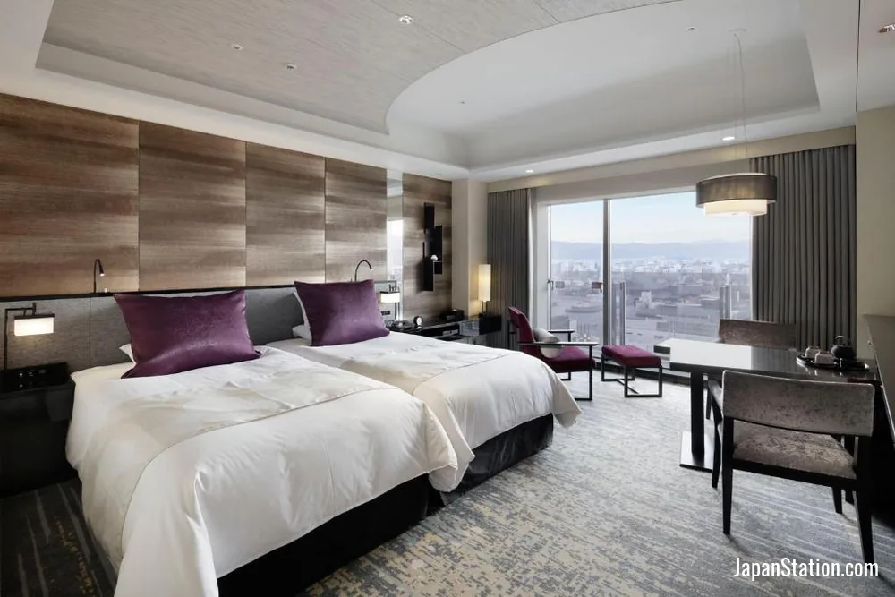 Guest room at Hotel Granvia Kyoto.
