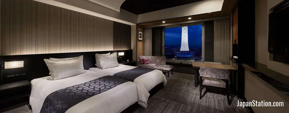 Guest room at Hotel Granvia Kyoto.