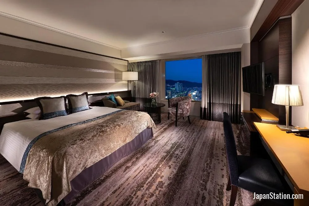 Guest room at Hotel Granvia Okayama.