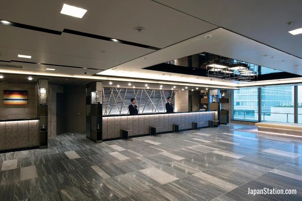 Reception area at Hotel Granvia Osaka.