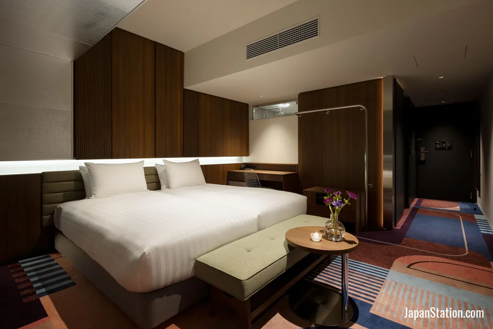 Guest room at HOTEL GROOVE SHINJUKU, A PARKROYAL Hotel.