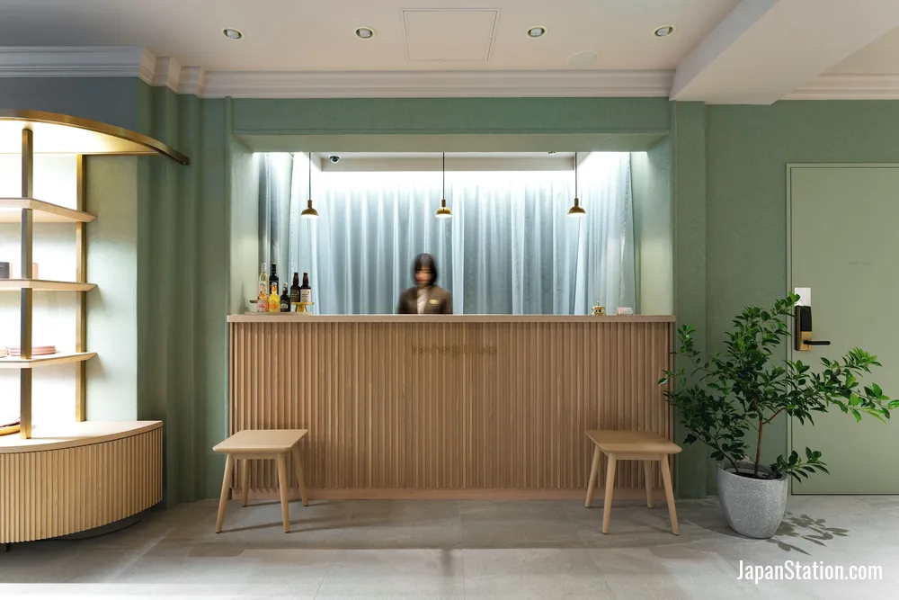 Reception area at hotel hisoca ikebukuro.