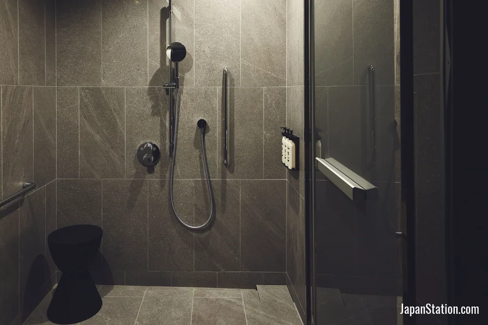 Bathroom in a guest room at Hotel Indigo Tokyo Shibuya.
