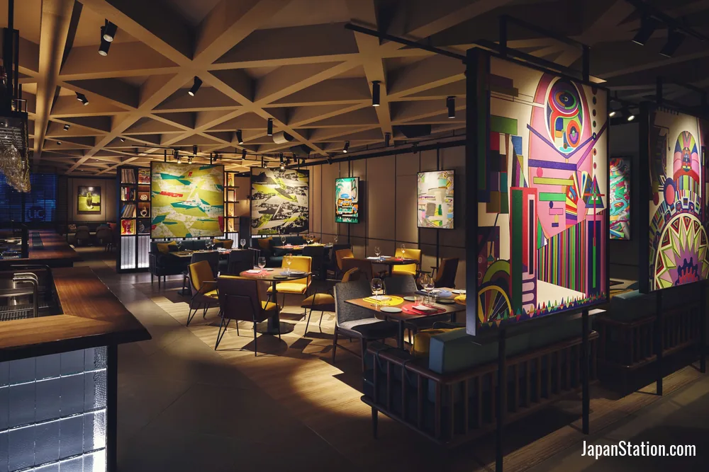 Dining area at Hotel Indigo Tokyo Shibuya.