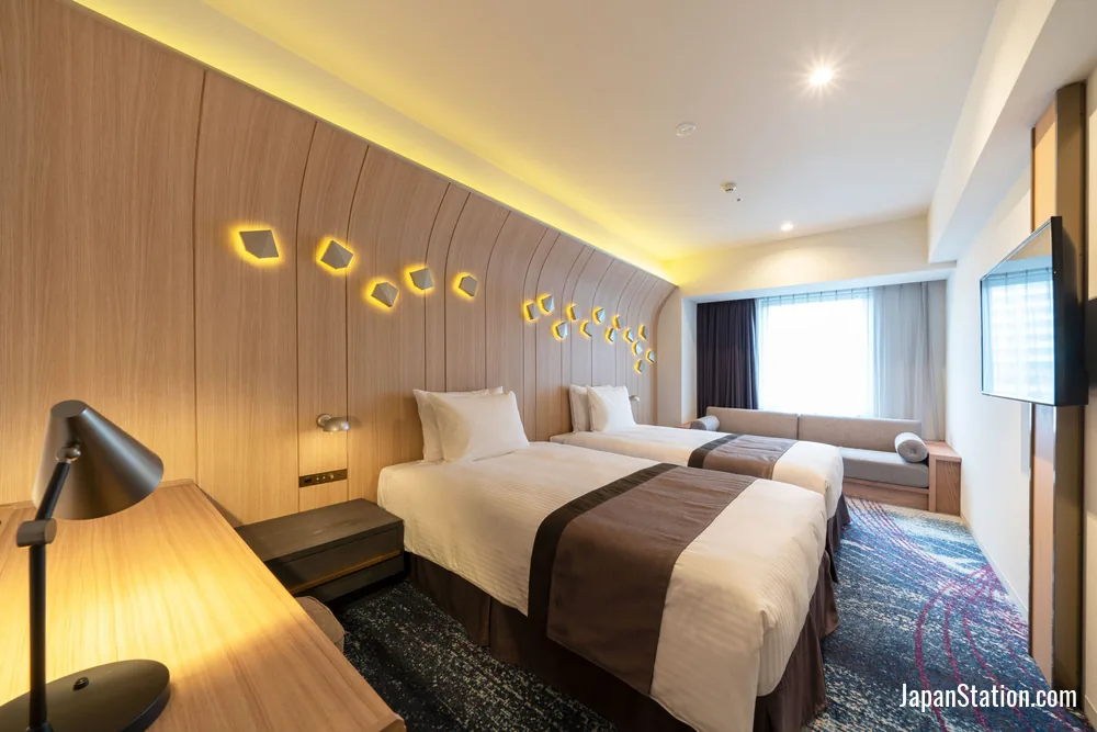Guest room at Hotel JAL City Nagoya Nishiki.