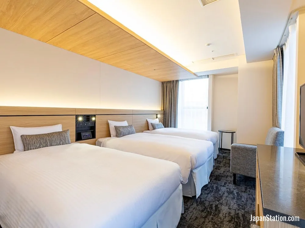 Guest room at Hotel Keihan Kyoto Ekiminami.