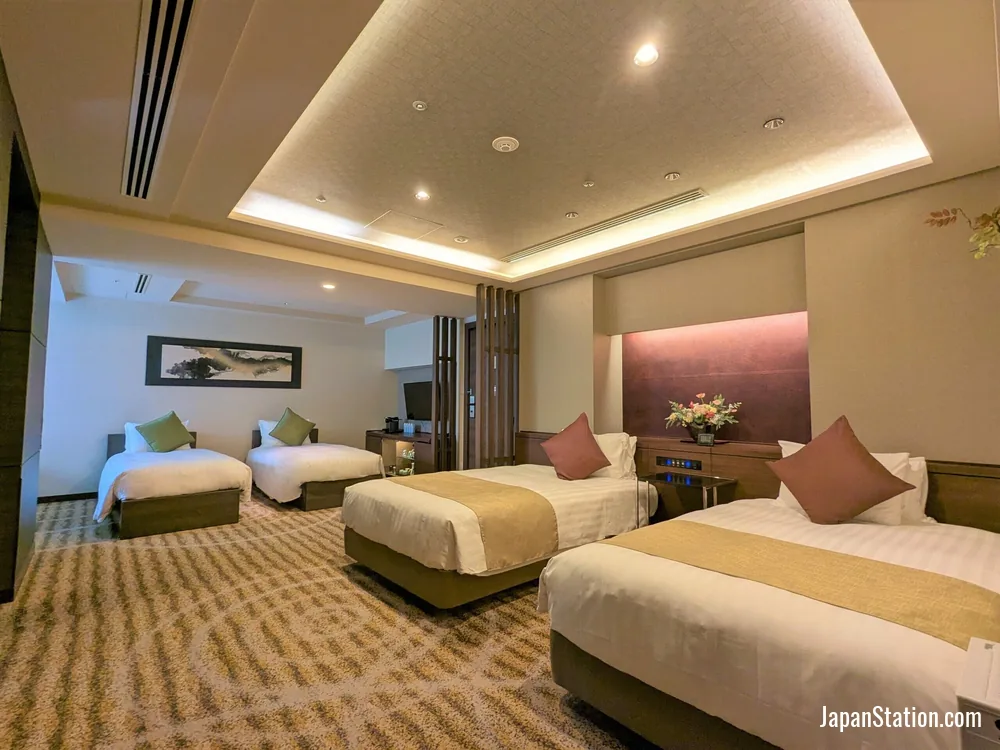 Guest room at Hotel Keihan Kyoto Grande.