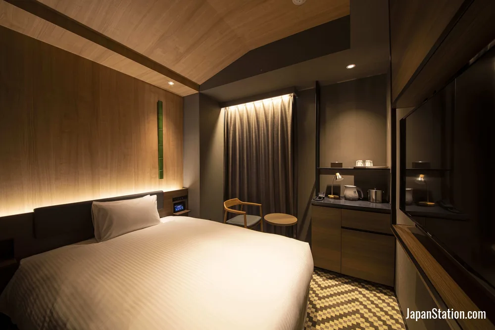 Guest room at Hotel Keihan Temmabashi Ekimae.
