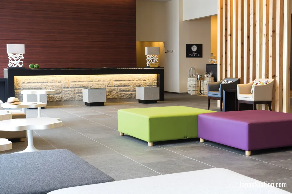 Reception area at Hotel La'gent Plaza Hakodate Hokuto.