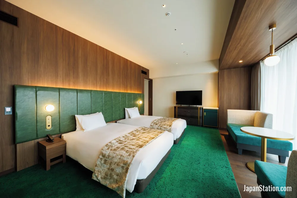 Guest room at Hotel Metropolitan Oimachi Tracks.