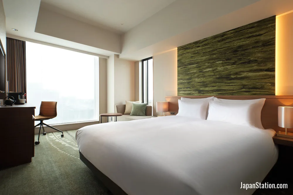 Guest room at Hotel Metropolitan Sendai East.