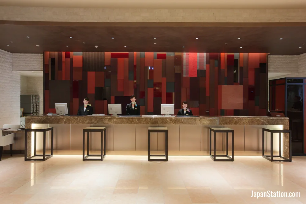 Reception area at Hotel Metropolitan Sendai.