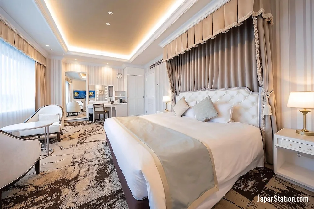 Guest room at Hotel Monterey Himeji.