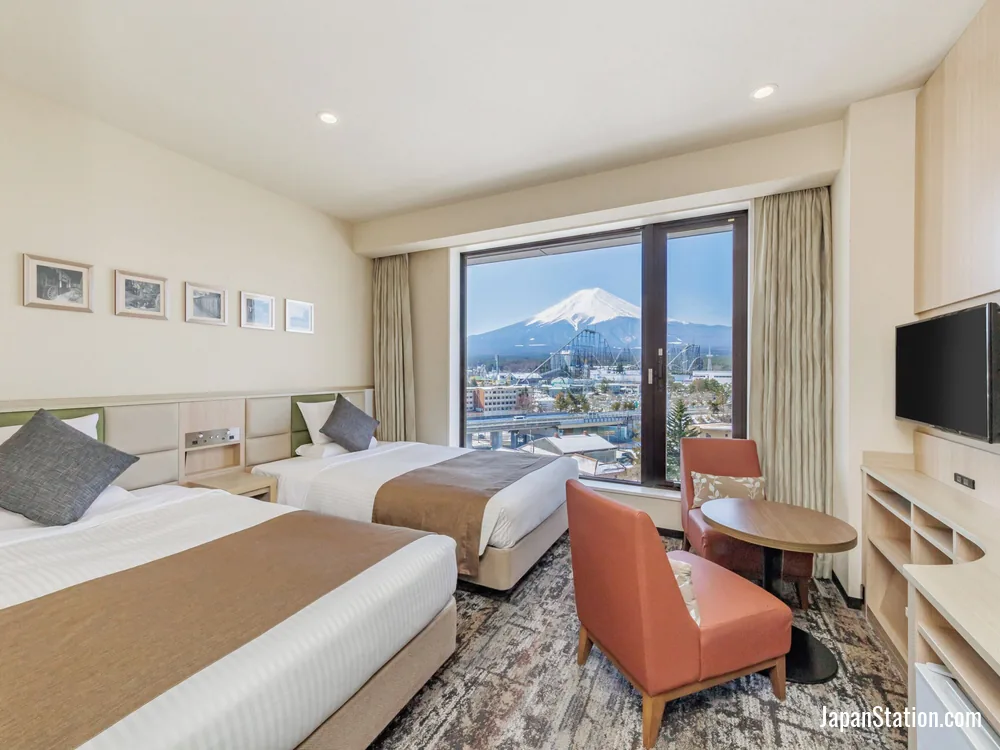 Guest room at HOTEL MYSTAYS Fuji Onsen Resort.