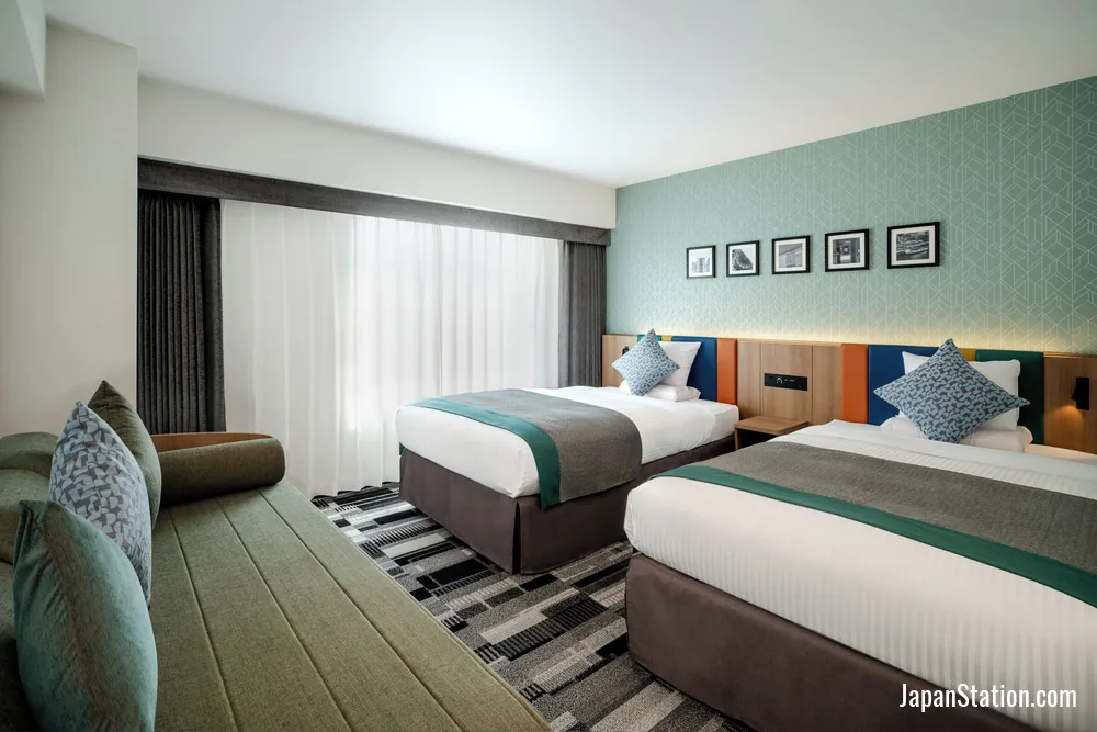 Guest room at HOTEL MYSTAYS Fukuoka Tenjin.