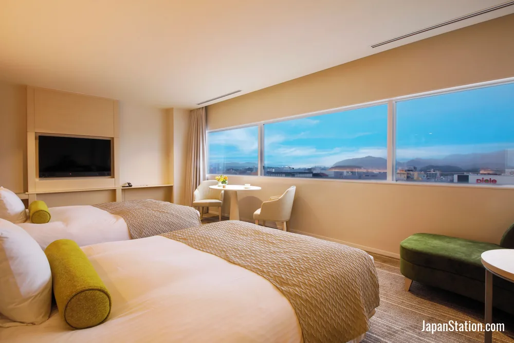 Guest room at Hotel Nikko Himeji.