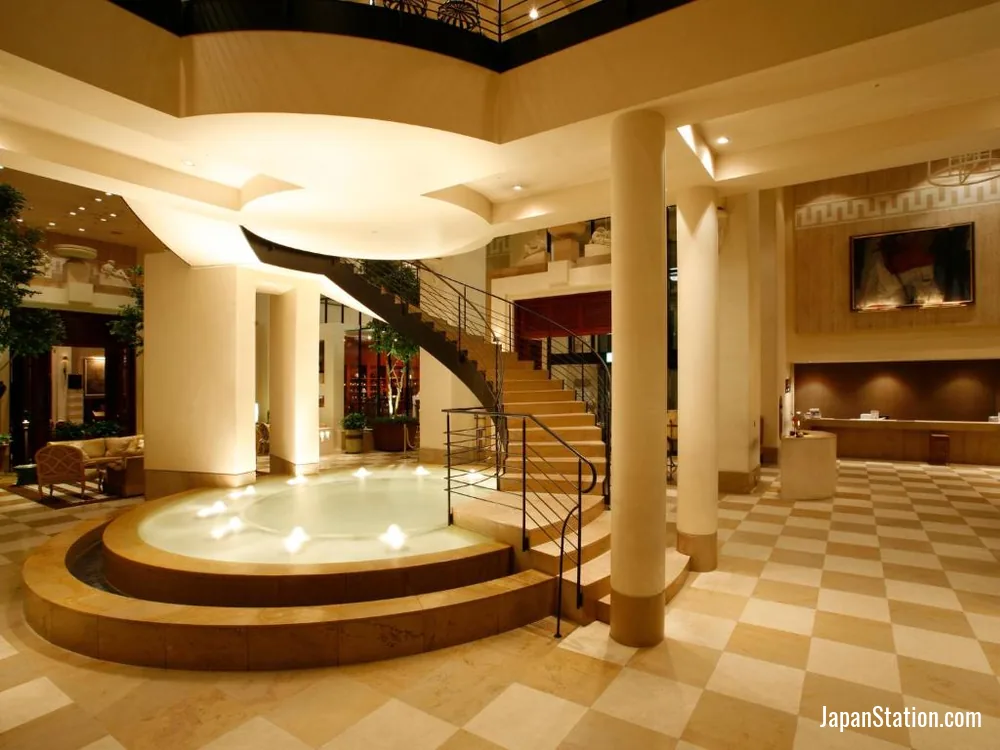 Lobby at Hotel Nikko Kanazawa.