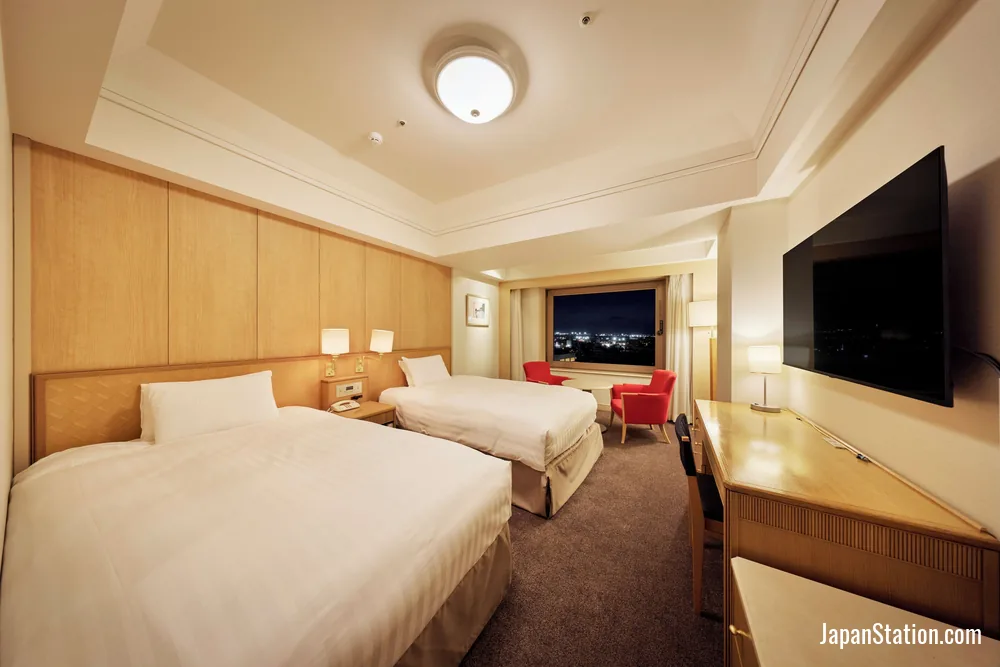 Guest room at Hotel Nikko Northland Obihiro.