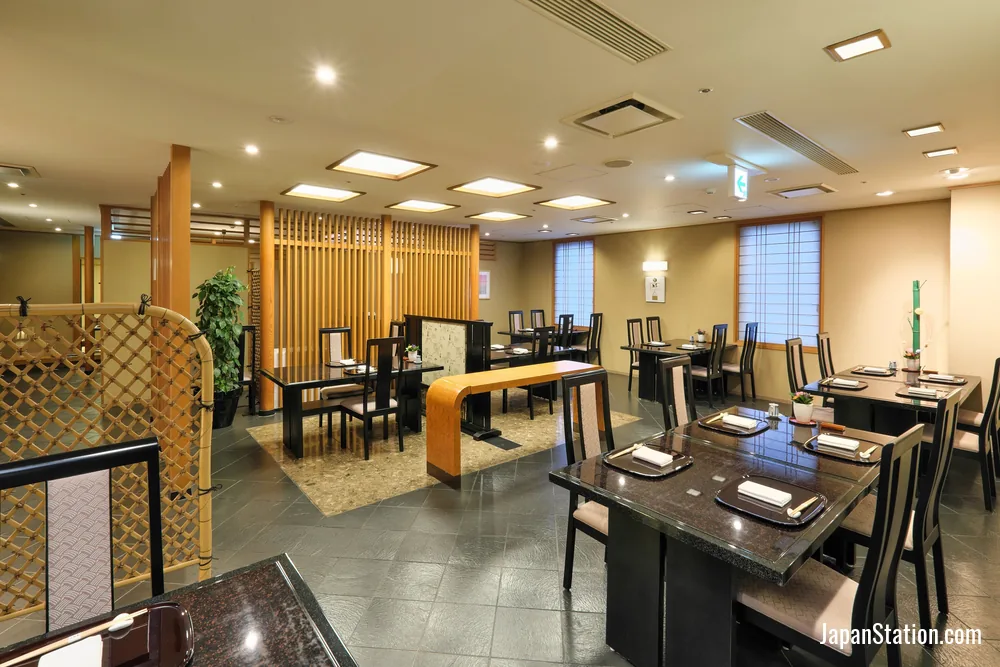 Dining area at Hotel Nikko Princess Kyoto.
