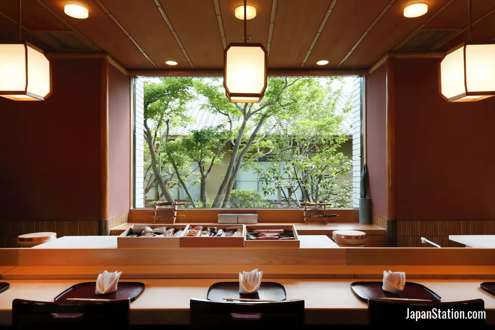 Dining area at Hotel Okura Kobe.