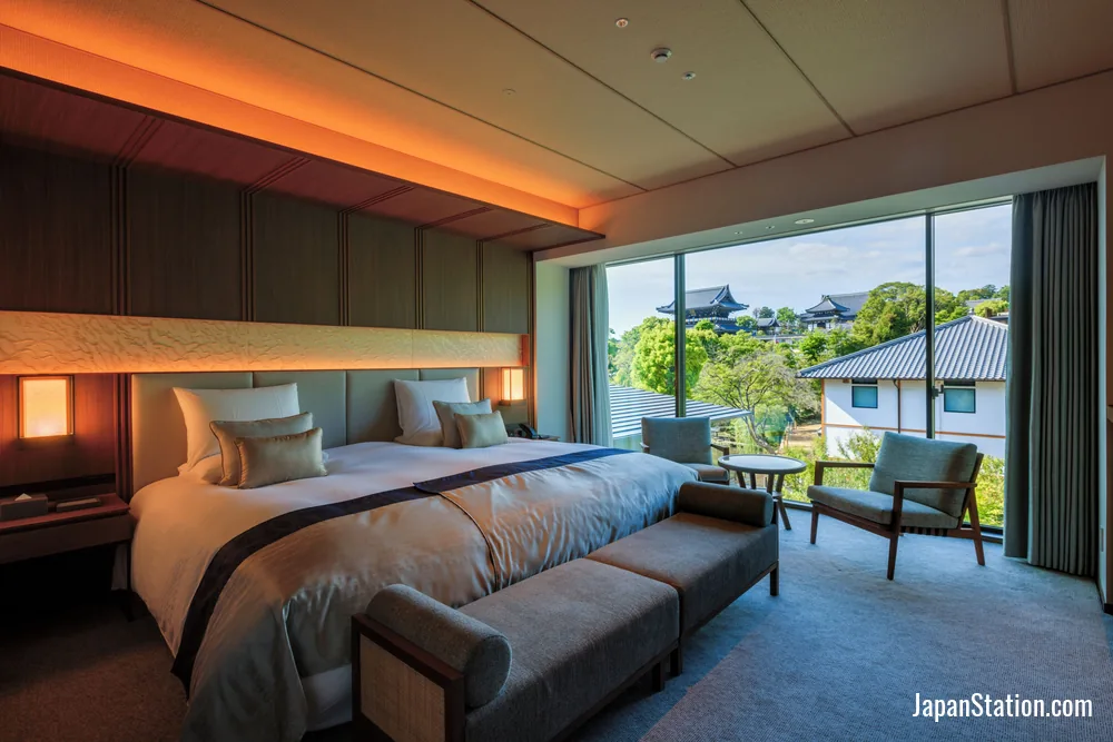 Guest room at Hotel Okura Kyoto Okazaki Bettei.