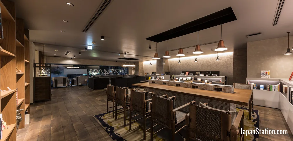 Cafe and lounge area at Hotel Resol Nagoya.