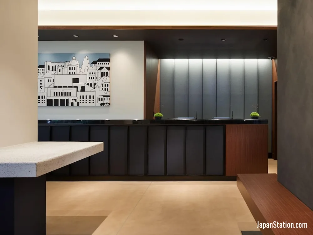 Reception area at Hotel Resol Ueno.