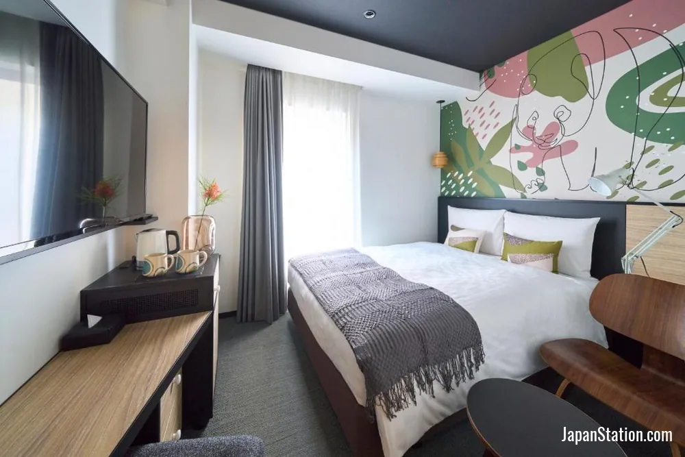 Guest room at Hotel Resol Ueno.