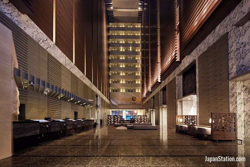 Lobby at Hotel Villa Fontaine Grand Tokyo-Shiodome.