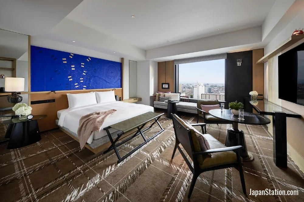 Guest room at Hyatt Centric Kanazawa.