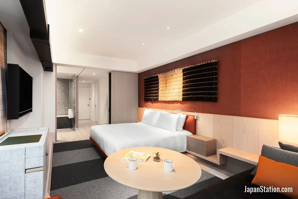 Guest room at Hyatt Centric Sapporo.