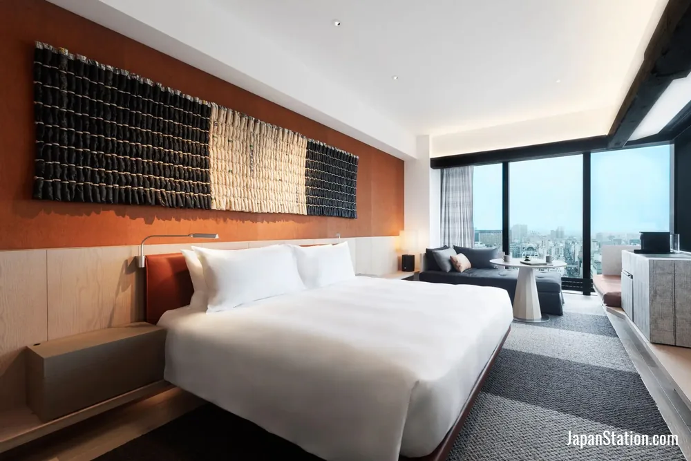 Guest room at Hyatt Centric Sapporo.