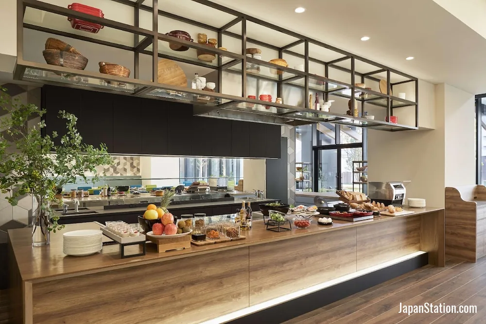 Breakfast area at Hyatt House Kanazawa.