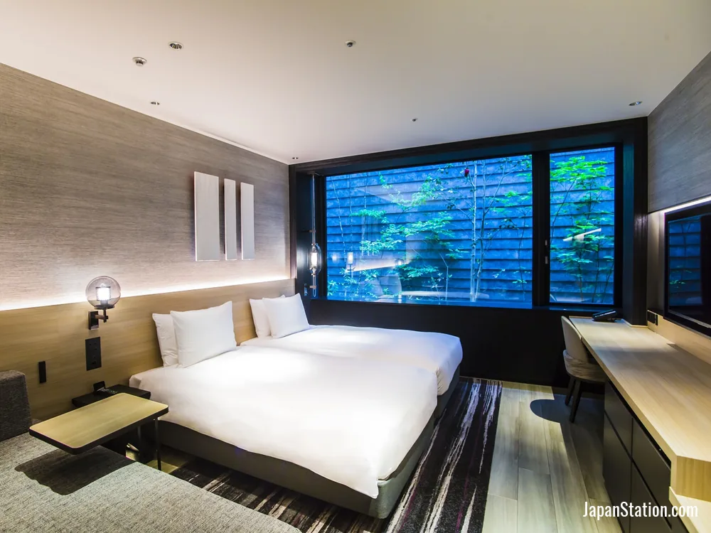 Guest room at Hyatt Place Kyoto.